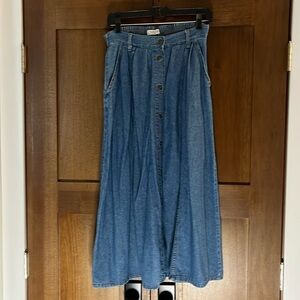 vintage cherokee denim midi